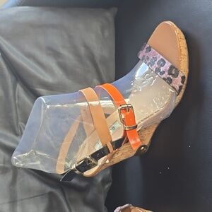 Figliarini wedge sandals:Size 9M